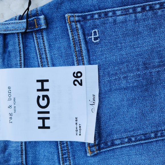 Nwt rag & bone Nina High Rise Denim Shorts - Picture 10 of 16